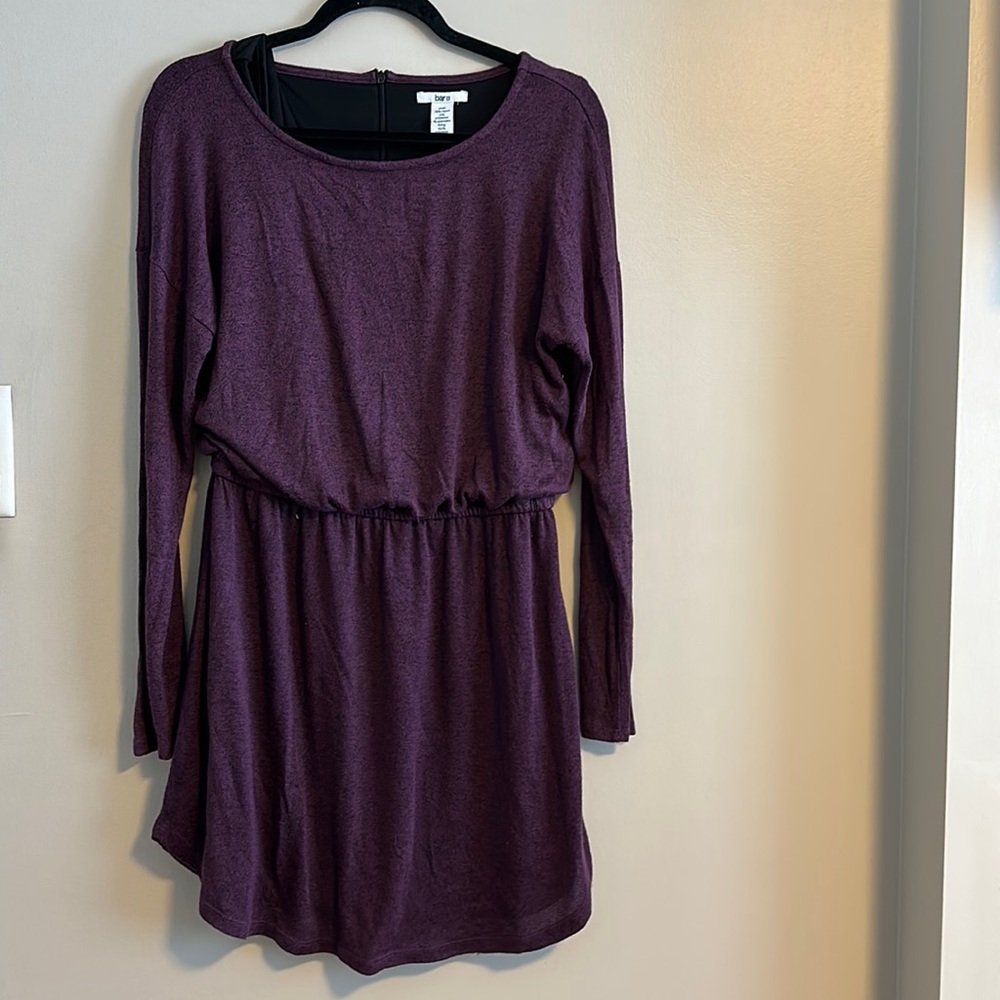 DarK PURPLE 🟣 LONG SLEEVE MINI DRESS     Perfect for fall!